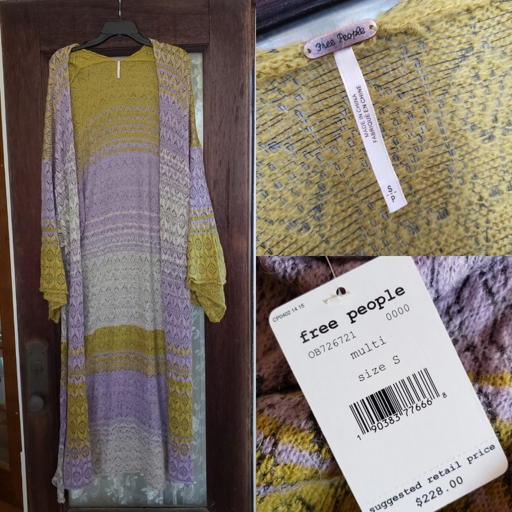 Free People Long Kimono Sweater